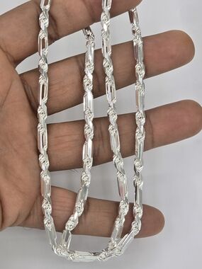 925 Sterling Silver Milano Style Chaim 4.5mm 22 Inches